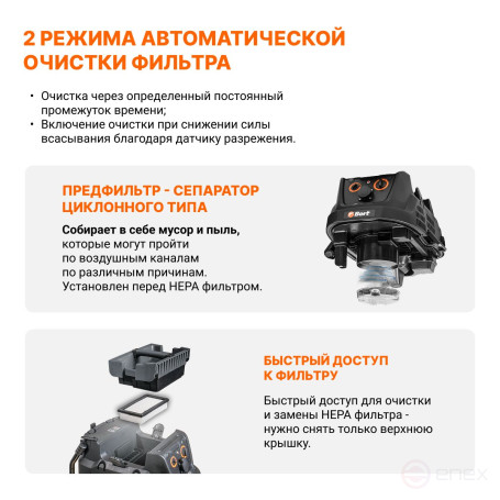 Пылесос для сухой и влажной уборки BORT BAX-600E