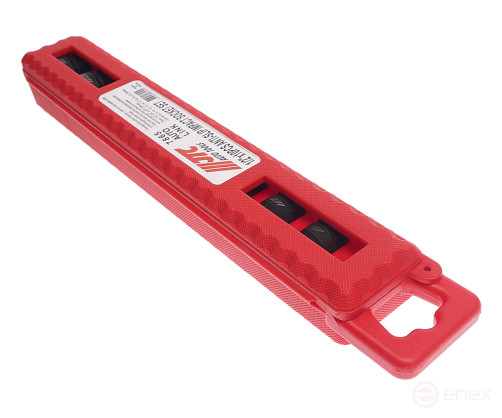 Набор головок для поврежденных болтов и гаек 1/2" 8-24мм 6-ти гранных 10 предметов в кейсе JTC