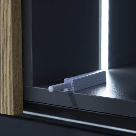 Push-to-open mechanism magnetic tip patch/mortise grey AKS reinforced