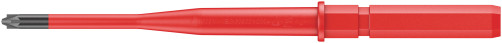 65 iS PZ/S Kraftform Kompakt VDE Screwdriver head replaceable PlusMinus with narrowed rod, # 1 x 154 mm