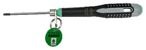 Screwdriver with ERGO handle for TORX T20x100 mm screws with a lock for working at height