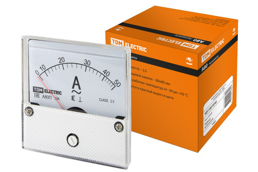 Ammeter A80P 50A-2,5, direct-on, (attorney), TDM