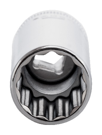 1/4" End head elongated 12-sided, 9 mm