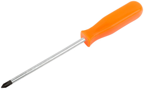 Screwdriver "Economy", CrV steel, plastic orange handle 5x100 mm PH1