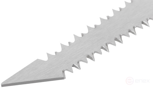 Ножовка ручная узкая для гипсокартона, прорезиненная ручка 170 мм