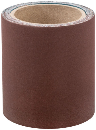 Mini fabric-based grinding roll, aluminum oxide abrasive layer 115 mm x 5 m, P 240