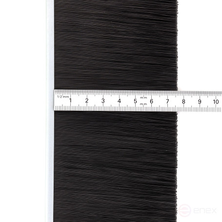Strip brush linear sealer 2500*80*5 , pile height 75 mm PPL black 0.25 (EB-1124)