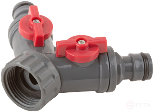 Distributor 2-channel, 3/4" internal thread of the base