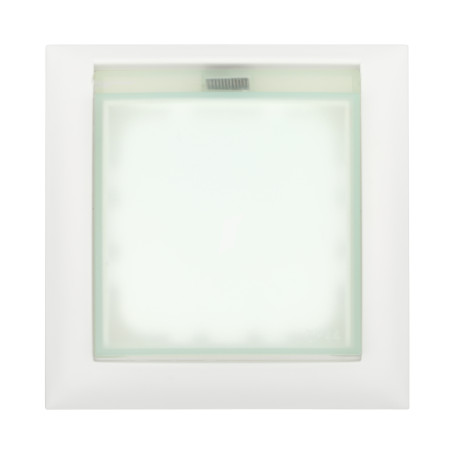 Universal protective frame with cover for switches and sockets (white) LK60