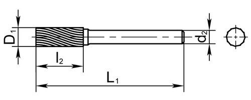 Борфреза твердосплавная A1-08-20-MD-08-53