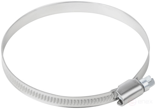 Хомут обжимной накатной, ширина 9 мм, нерж.сталь 70-90 мм