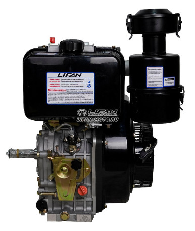 Lifan Diesel 192FD engine, 25mm shaft, 6 Amp coil