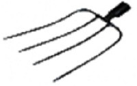 4-horned manure pitchforks made of rail steel