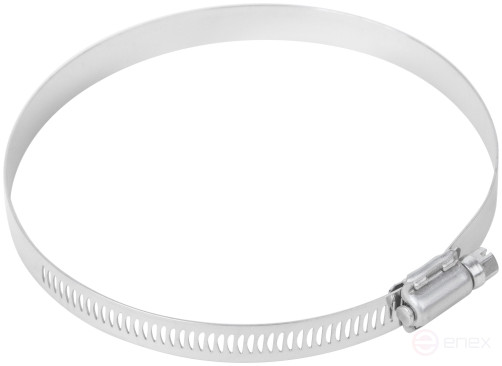 Crimping clamp, 12.7 mm wide, stainless steel.steel 105-127 mm