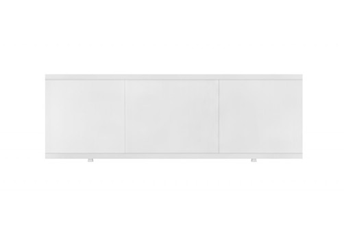 AL 1.7 bath screen (aluminum profile with panel) white