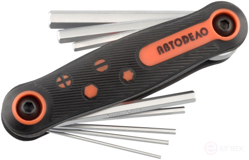 Набор шестигранников 8ч в обойме (1,5-8мм; CR-V) АвтоDело 30348