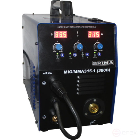 Semi-automatic welding machine MIG/MMA-315-1 (380V) (15kg) "BRIMA" with NAKS