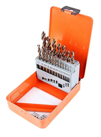 Metal Drill Set HSS-E DIN338 Ø1.0-13.0mm 25pcs (0.5mm)
