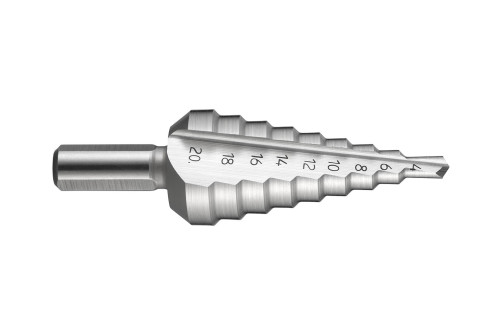 Коническое ступенчатое сверло для листового металла Ø 4,0 - 20,0