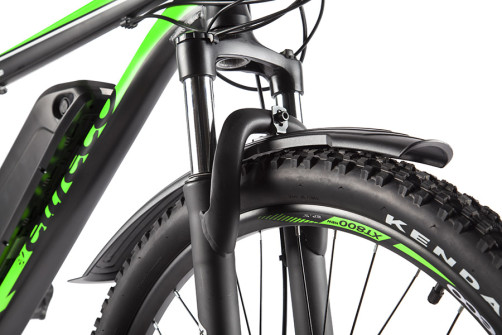 Велогибрид Eltreco XT 800 new Черно-зеленый-2138