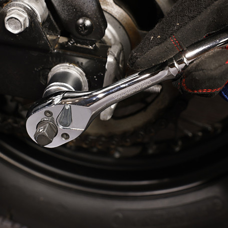 Ratchet wrench 3-in-1 (1/4"+3/8"+1/2") WP271014 WORKPRO
