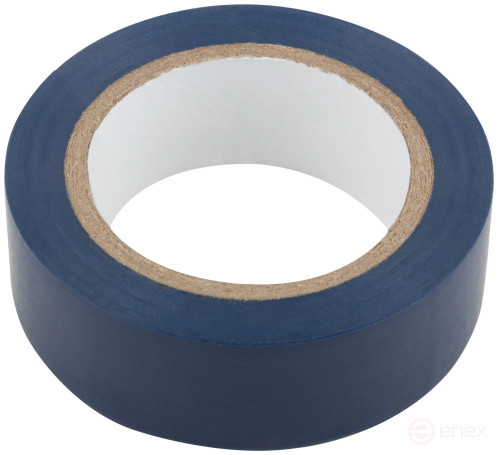 Изолента ПВХ самозатухающая 19 мм х 0,13 мм х 10 м (синяя)