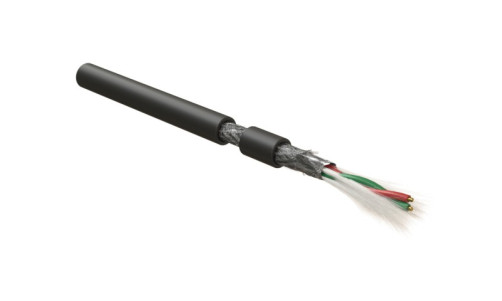 PFDP-SF-1x2x22/1-PE-BK (500 m) PROFIBus-DP bus cable, 1x2x22 AWG, single-wire cores (solid), SF/UTP, PE, black