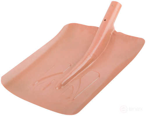 Snow shovel, steel sidewalk shovel without handle 340x385 mm