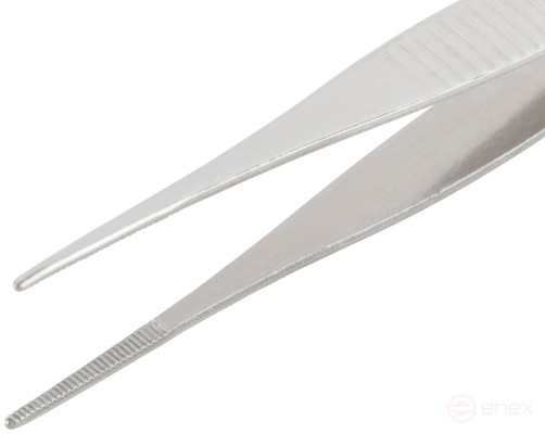 Пинцет прямой нержавеющий 125 мм
