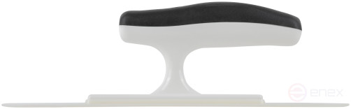 Plastic trowel for applying decorative materials, size 90x240 mm, Venetian shape