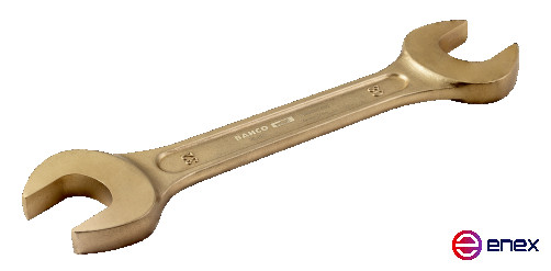 ИБ Ключ гаечный рожковый двусторонний (алюминий/бронза), 17x19 мм