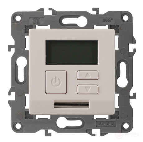 14-4111-02 ERA Thermostat universal 230V-Imah16A, IP20, Era Elegance, ivory