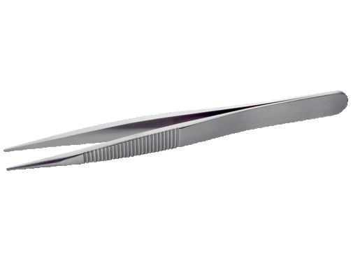 Stainless steel tweezers/antimagn/120mm/riffle.branches