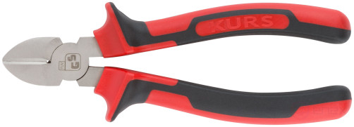 Trend side cutters, two-tone rubberized handles, 180 mm chrome-nickel coating