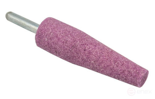 Шарошка абразивная ПРАКТИКА оксид алюминия, коническая 20х63 мм, хвост 6 мм, блистер (641-206)