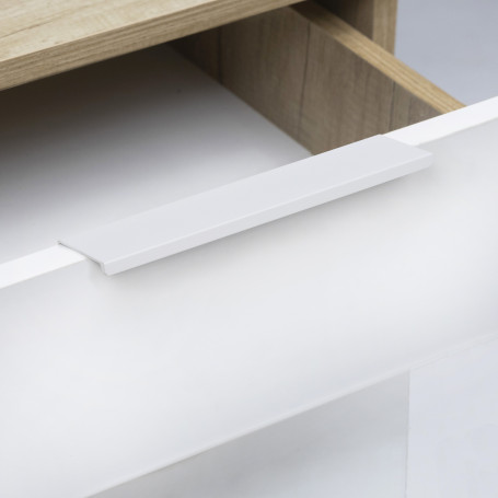 Handle meb. overhead alum. INSIDE 96/150 matt white, AKS