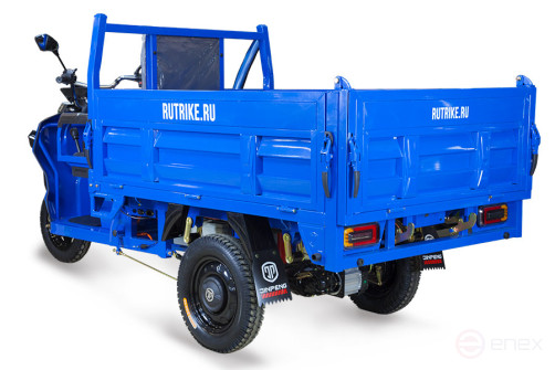 Грузовой электрический трицикл Rutrike D5 1700 гидравлика (60V1200W), серый