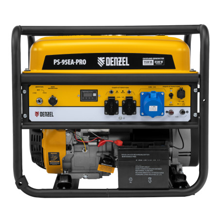 Gasoline generator PS-95EA-PRO, 9.5 kW, 230 V, 40 L, ATS connector, electric start Denzel