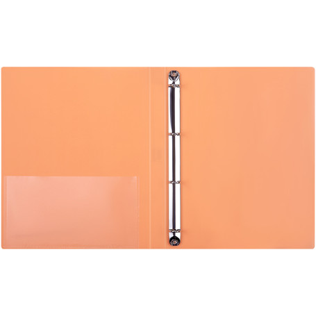 Folder on 4 Berlingo "Neon" rings, 25 mm, 700 microns, neon orange