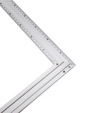 Угольник алюминиевый строительный 400 мм (две шкалы)