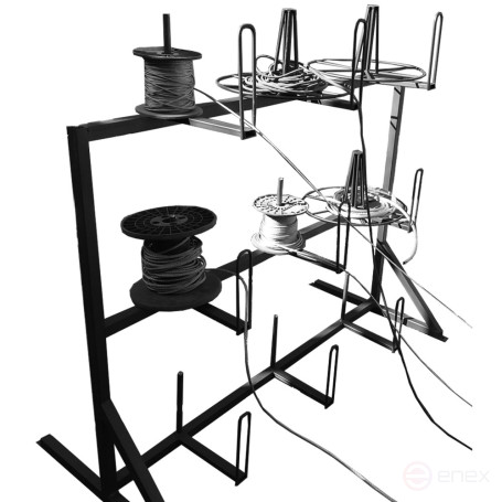 Rack for storing and unwinding coils of SBR 4-0,6-30 MALIEN cable