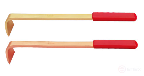 L-shaped scraper with rubberized handle 48x300 alloy AlCu 209-1002