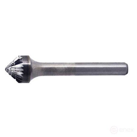 Borehole carbide conical 90 type K d6 single notch