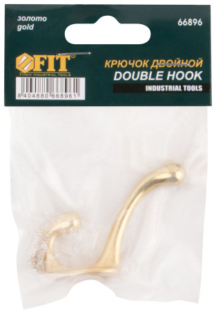 Double hook, gold 66896
