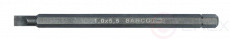 Standard bit attachment for straight-slot screws (S) Slot S 1,2 x 6,5