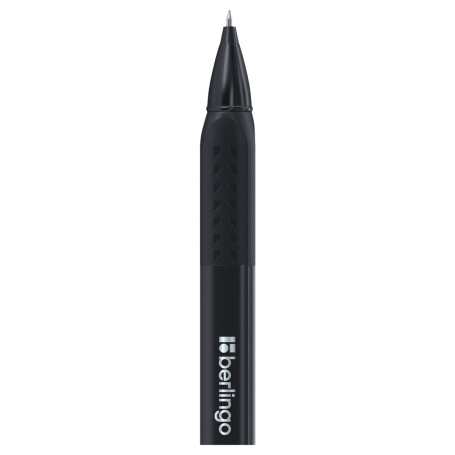Gel pen Berlingo "Apex Pro" black, 0.5 mm, triangular case