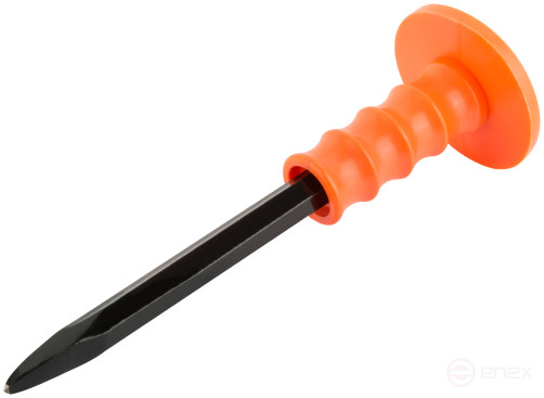 A spike-shaped chisel with a plastic tread 250x14 mm