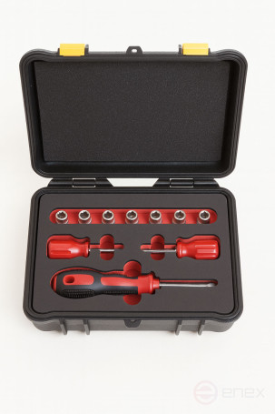 1/4" Intrinsically safe socket set, 8 pieces BeCu, HORTZ