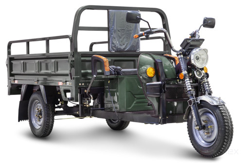 Грузовой электротрицикл Rutrike D4 1800 60V1500W, зеленый