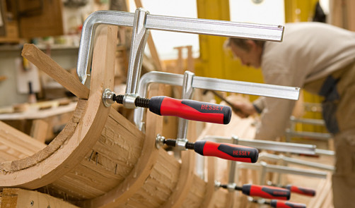 GZ30-2K All-metal clamp 300/140, force: 6 kN, with 2-component handle